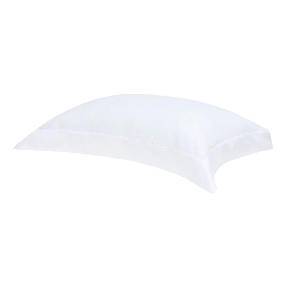 Fronha Buddemeyer Damask Stripes Cetim 300 Fios Branco 50x90cm