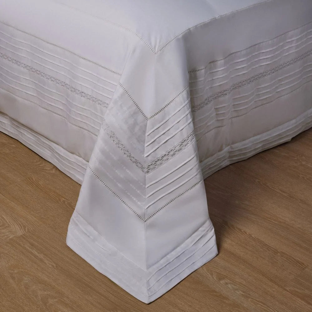 Kit Colcha Prestigé Branco Buddemeyer Luxus Queen