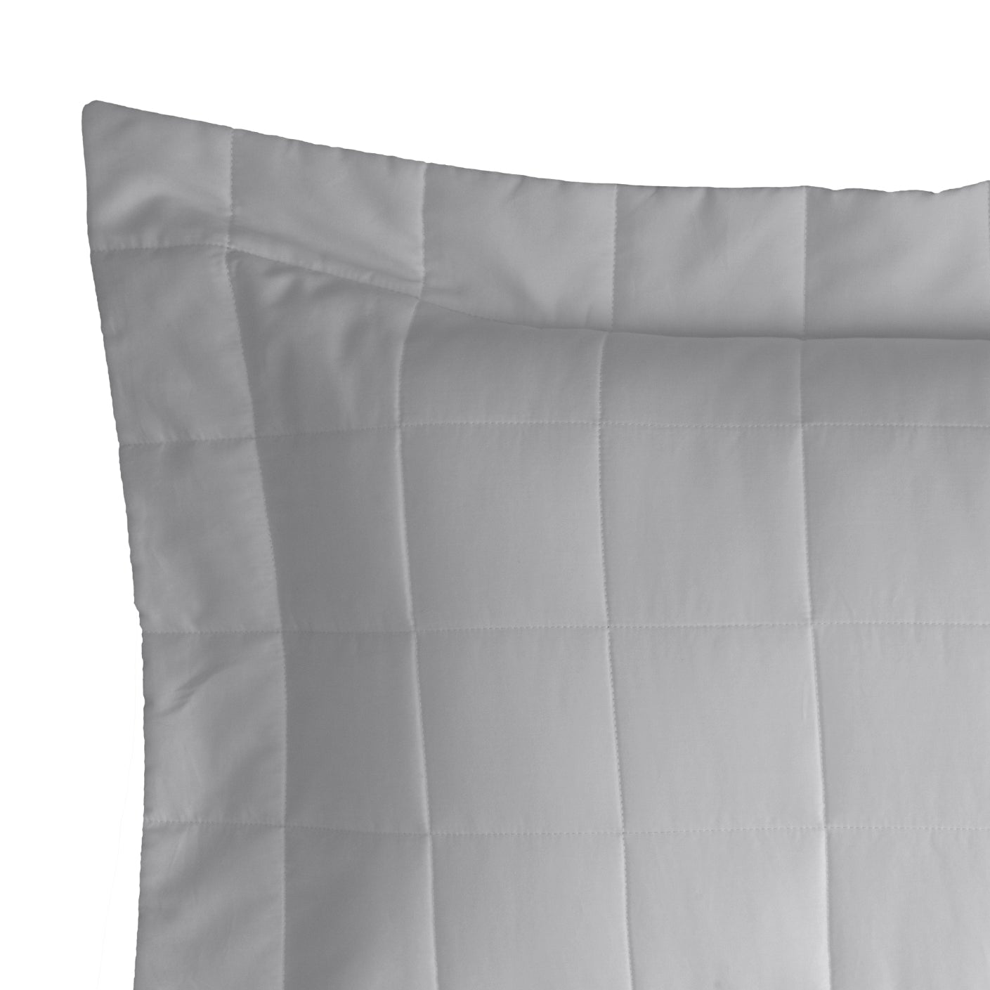 Porta Travesseiro Kacyumara Square Matelassê Prata 50cm x 90cm