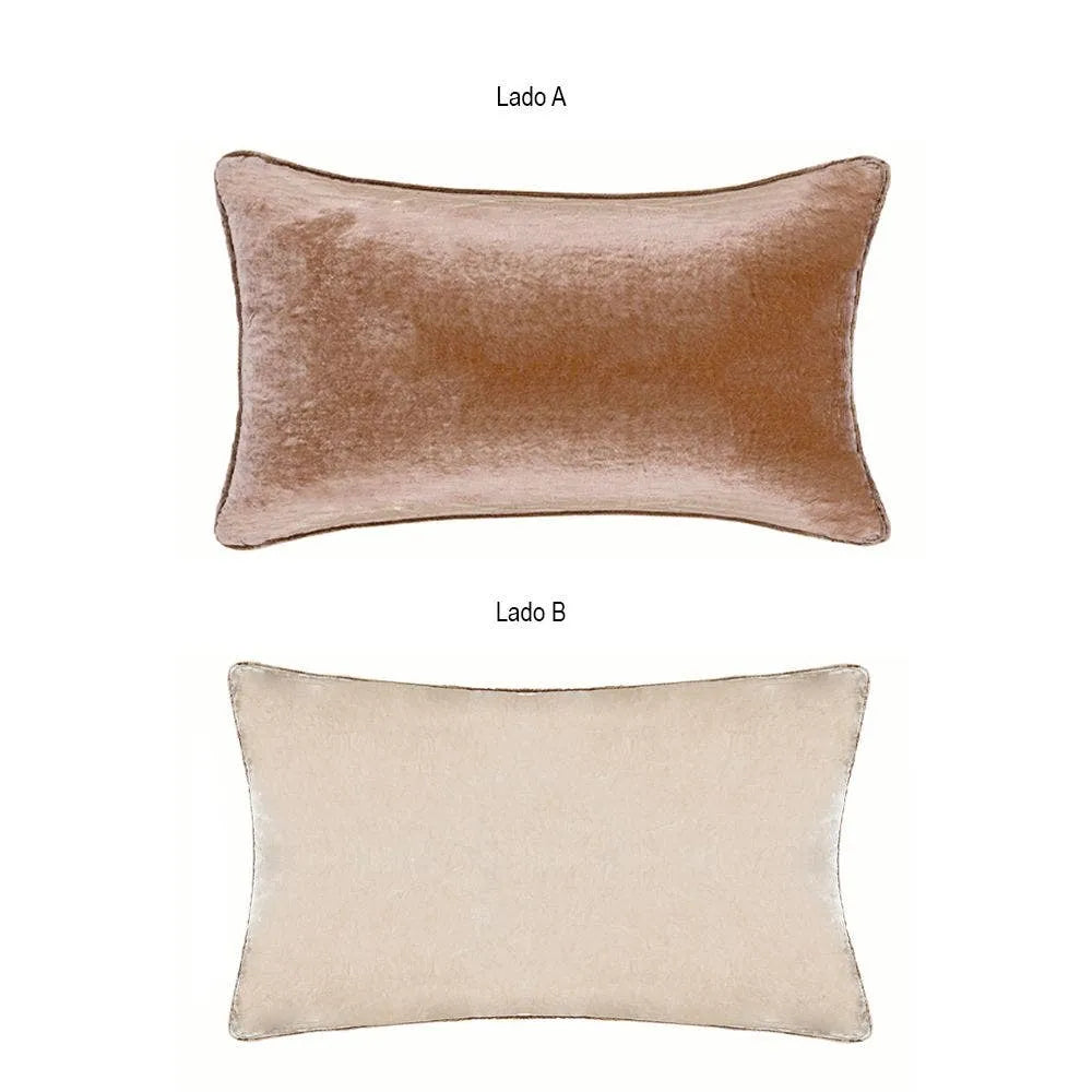 Almofada Rinzeira Buddemeyer Luxus Vellure Rose 30x50cm