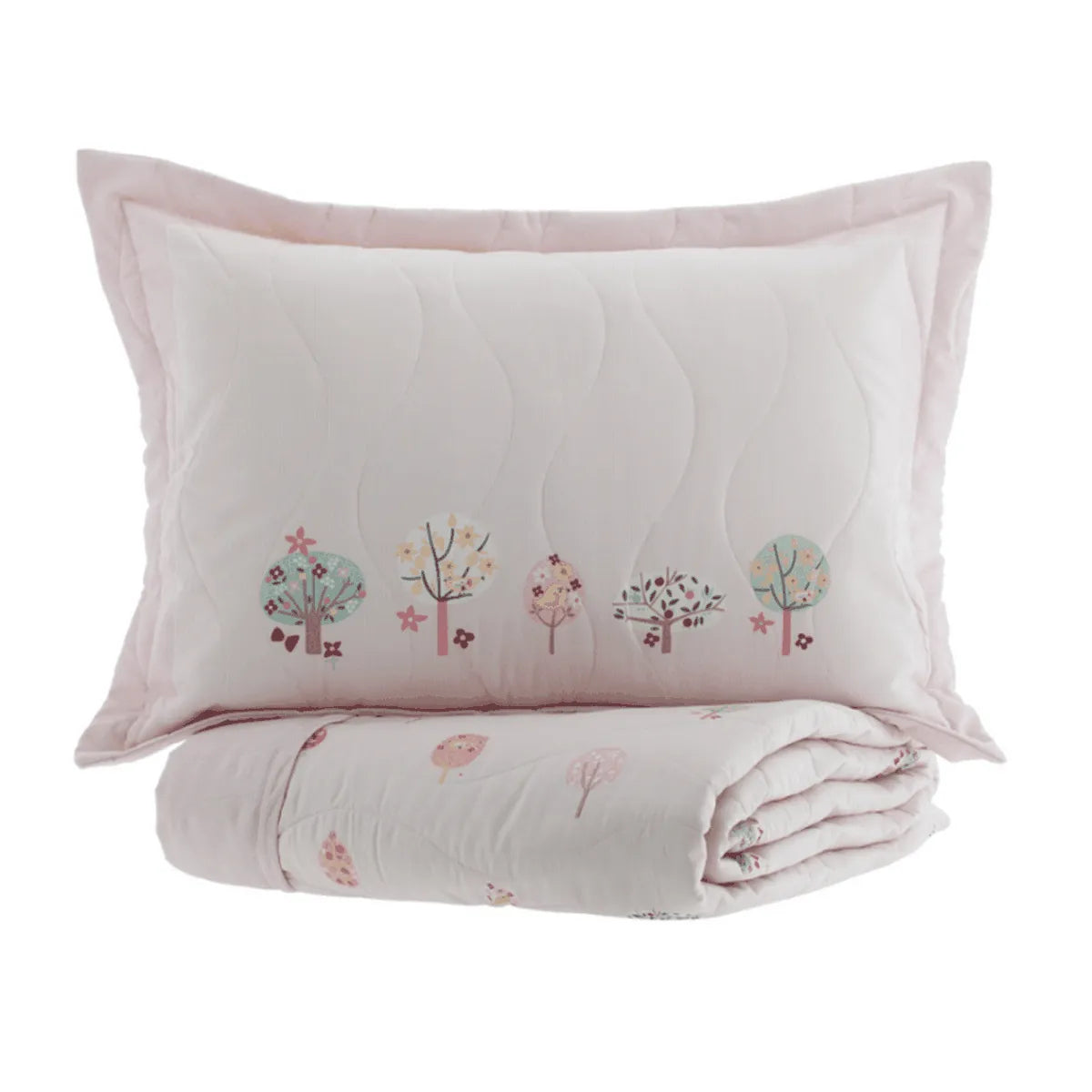 Cobreleito Casal Kacyumara Satinée 300 Fios Amel com 2 Portas Travesseiro 2,20m x 2,40m