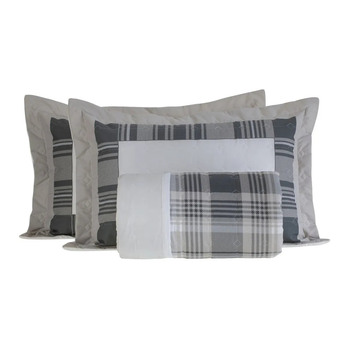 Cobreleito Solteiro Kacyumara Vida Bela 200 Fios Licot com 1 Porta Travesseiro 1,80m x 2,40m