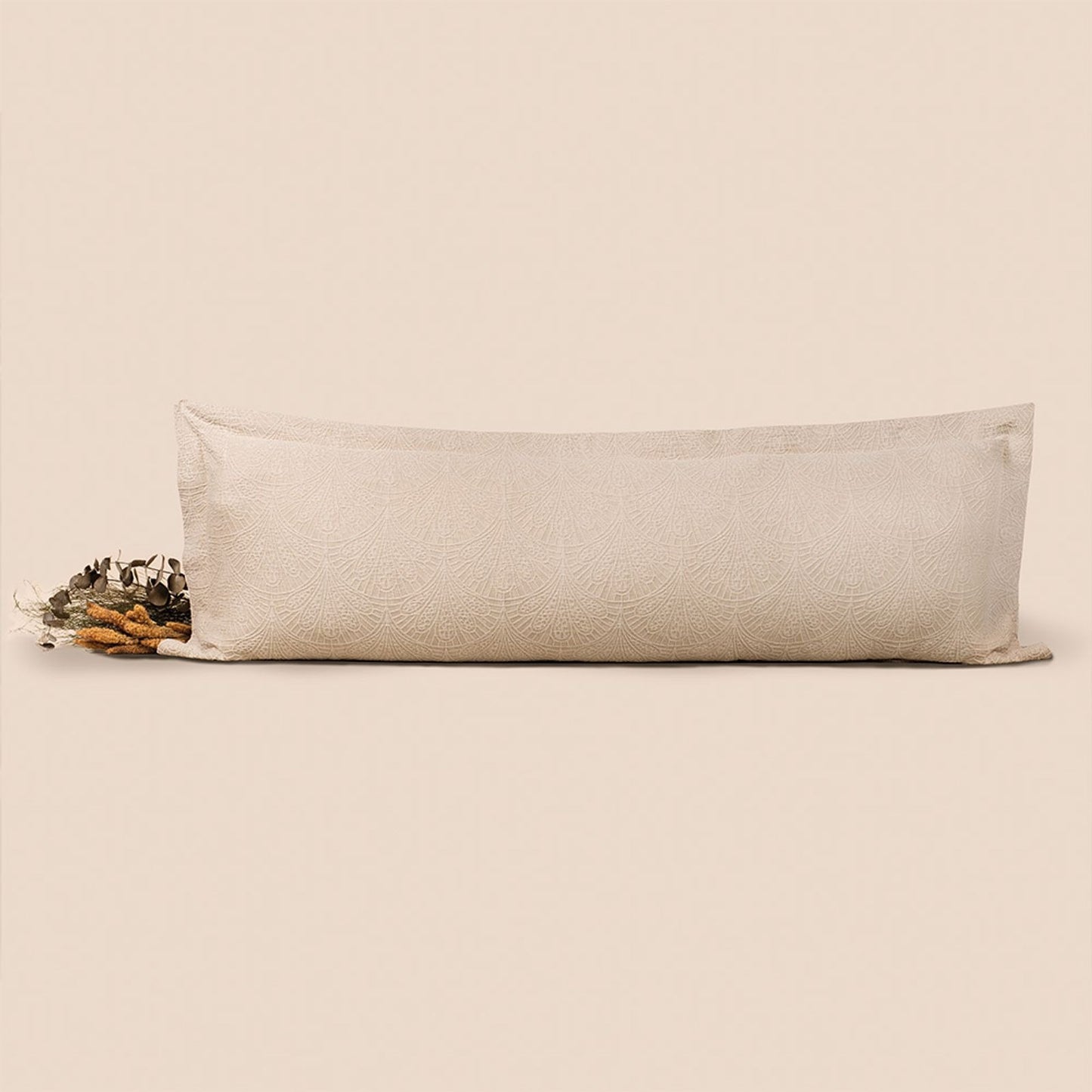 Fronha Body pillow 40cm x 130cm Ópera Bege Brule