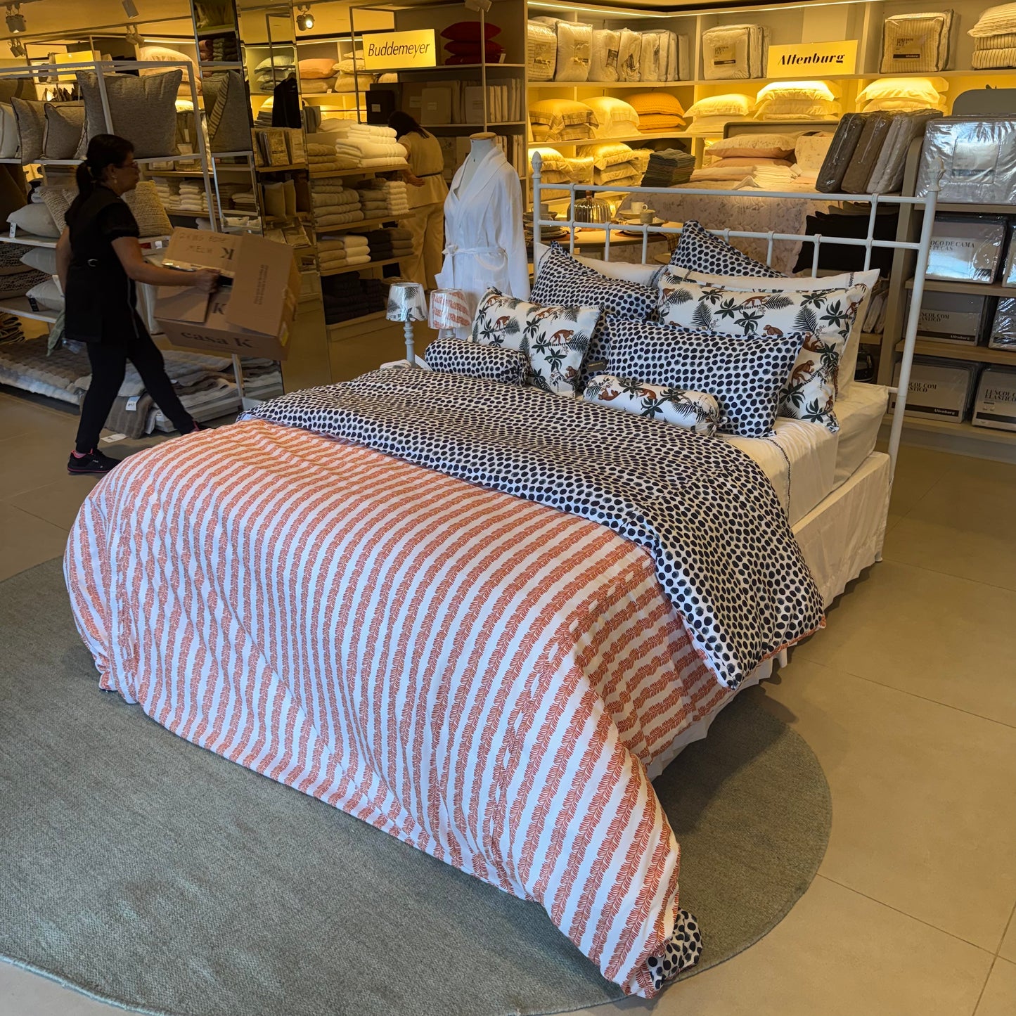 Capa de Almofada Blue Gardenia D Roig Estampa Macacos Variadas