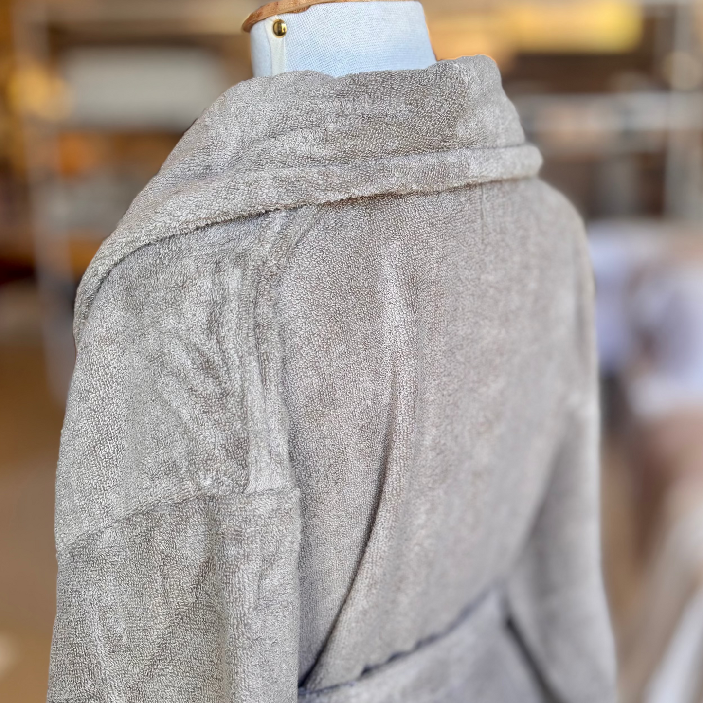 Roupão de Banho Buddemeyer Luxus Hotel New York Air Kaki Tamanho M