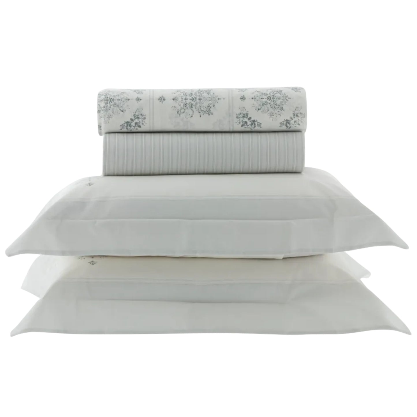 Jogo de Cama Solteiro Kacyumara Vida Bela 200 Fios Ayse 3 Peças