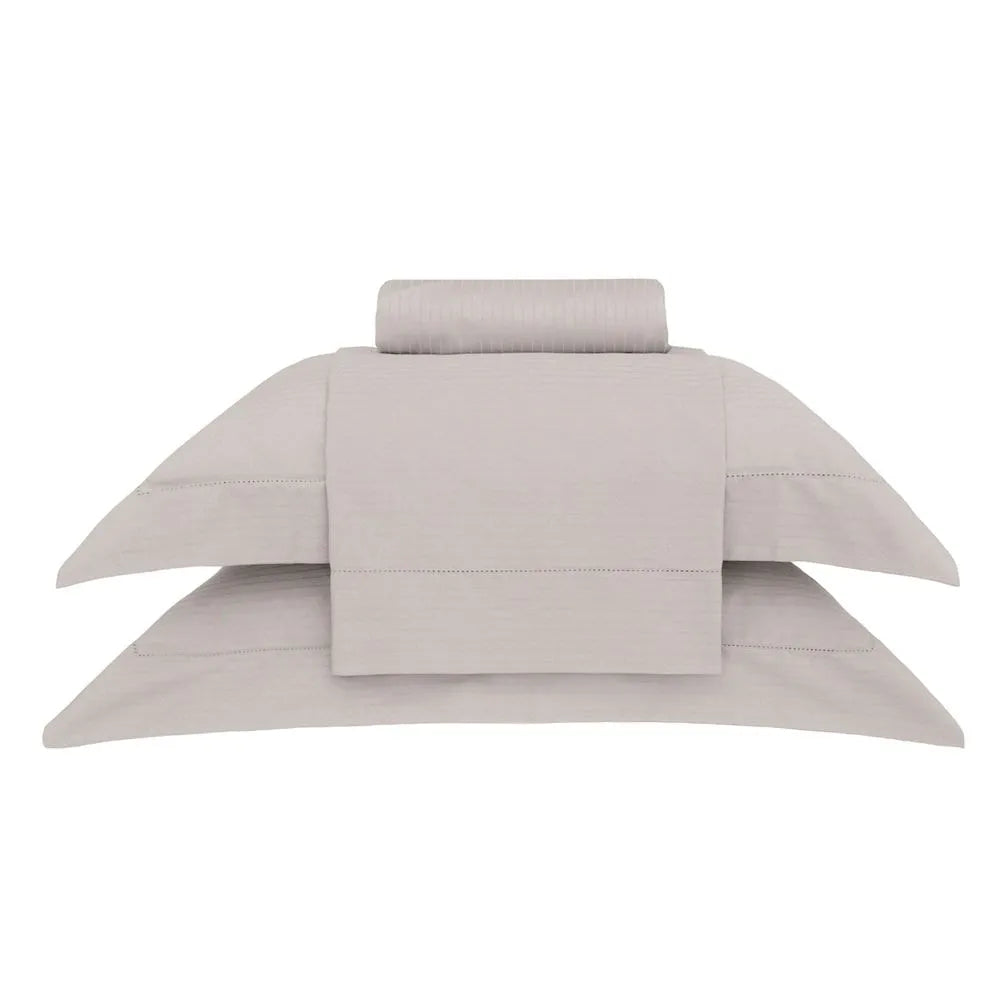 Jogo de Cama Casal Buddemeyer Damask Stripes – Kaki