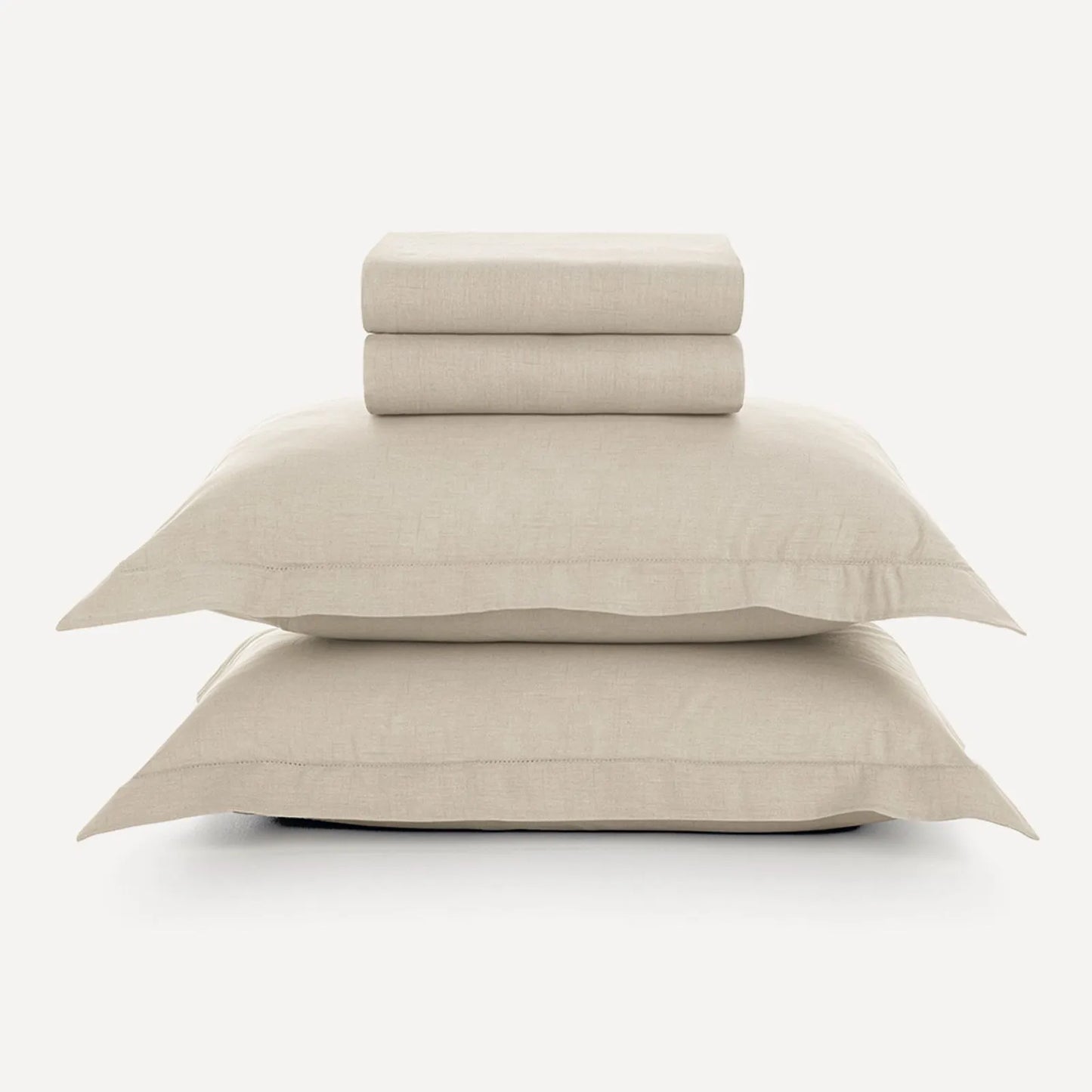 Jogo de Cama Casal Karsten Tesso Bege 160 Fios 100% Algodão 4 Peças