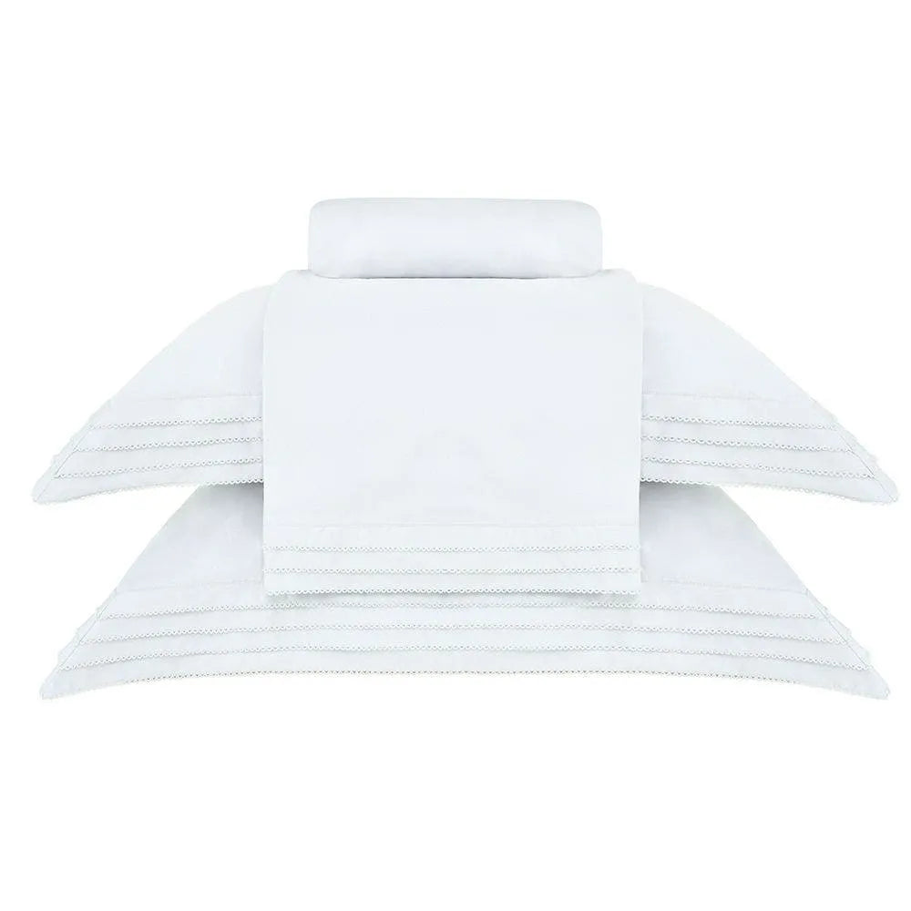 Jogo de Cama Queen Buddemeyer Luxus Palladio 400 Fios Verde Glace 4 Peças