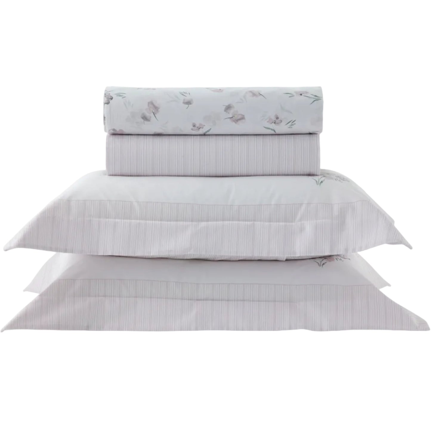 Jogo de Cama Solteiro Kacyumara Vida Bela 200 Fios Liry 3 Peças