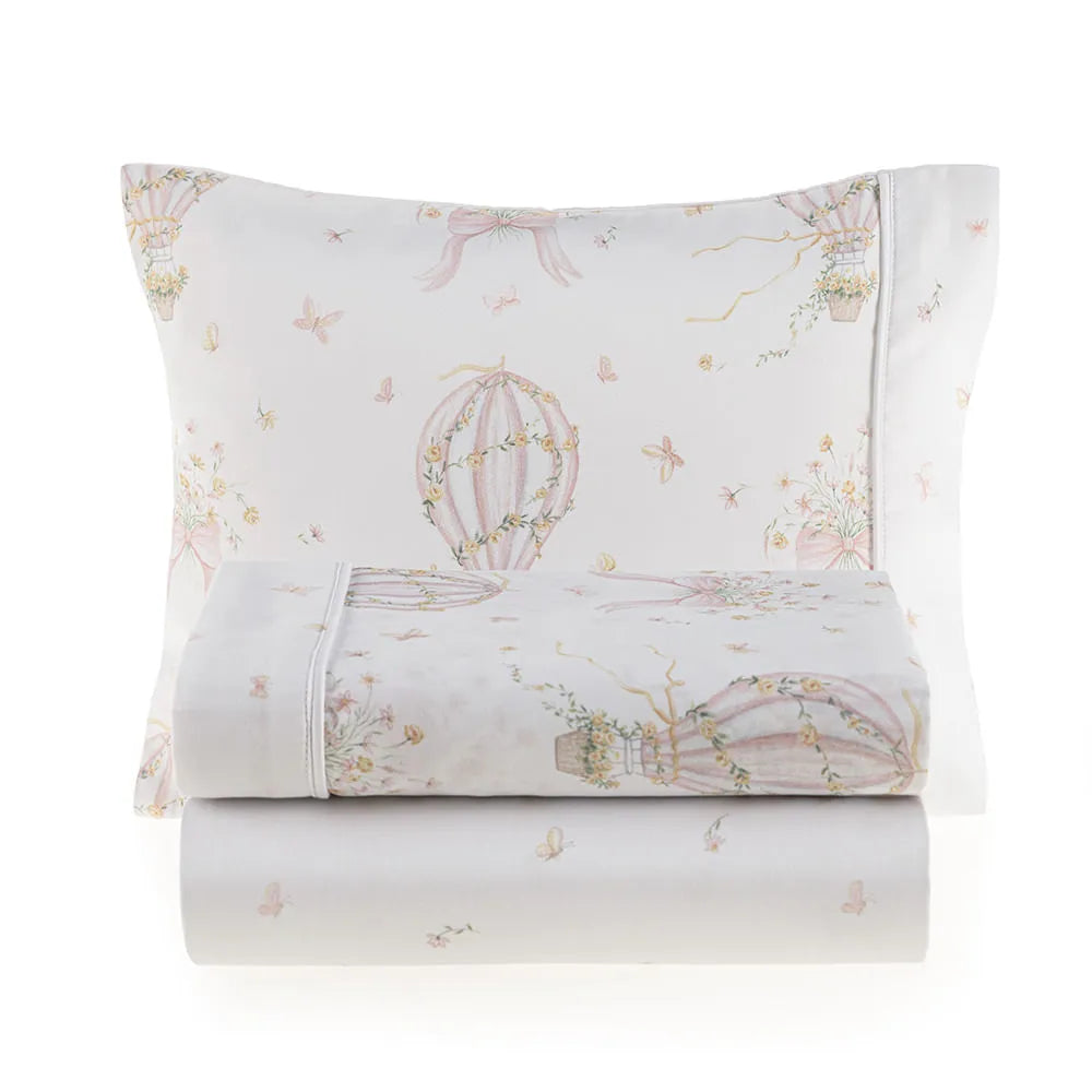 Jogo de Cama Trussardi Felice Baby Branco – 1,10 x 1,60m