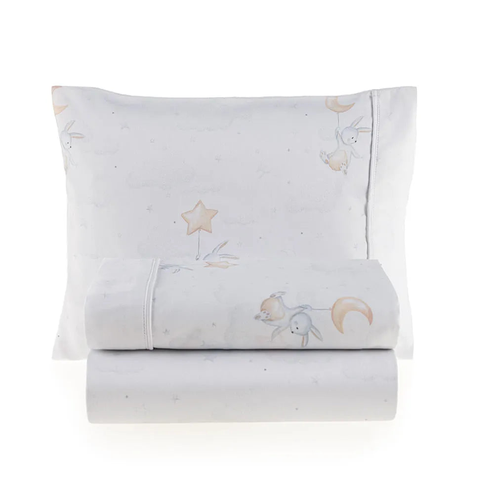Jogo de Cama Trussardi Luna Baby Branco – 1,10 x 1,60m