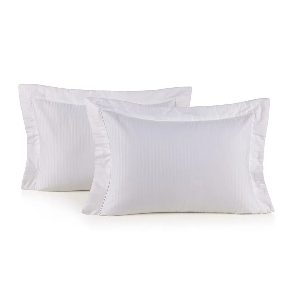 Jogo de Fronhas Trussardi Fratelli Branco/Branco – 50 x 70cm