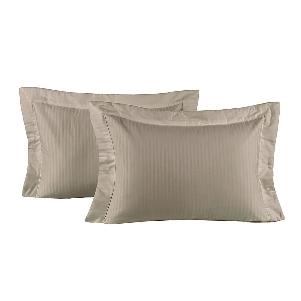 Jogo de Fronhas Trussardi Fratelli Nocciola/Nocciola – 50 x 70cm