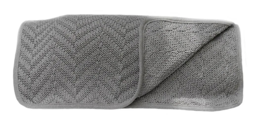 Peseira Blue Gardenia Tricot Empório 50x230cm Cinza