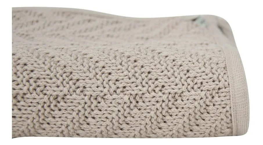 Peseira Blue Gardenia Tricot Empório 50x230cm Kaki