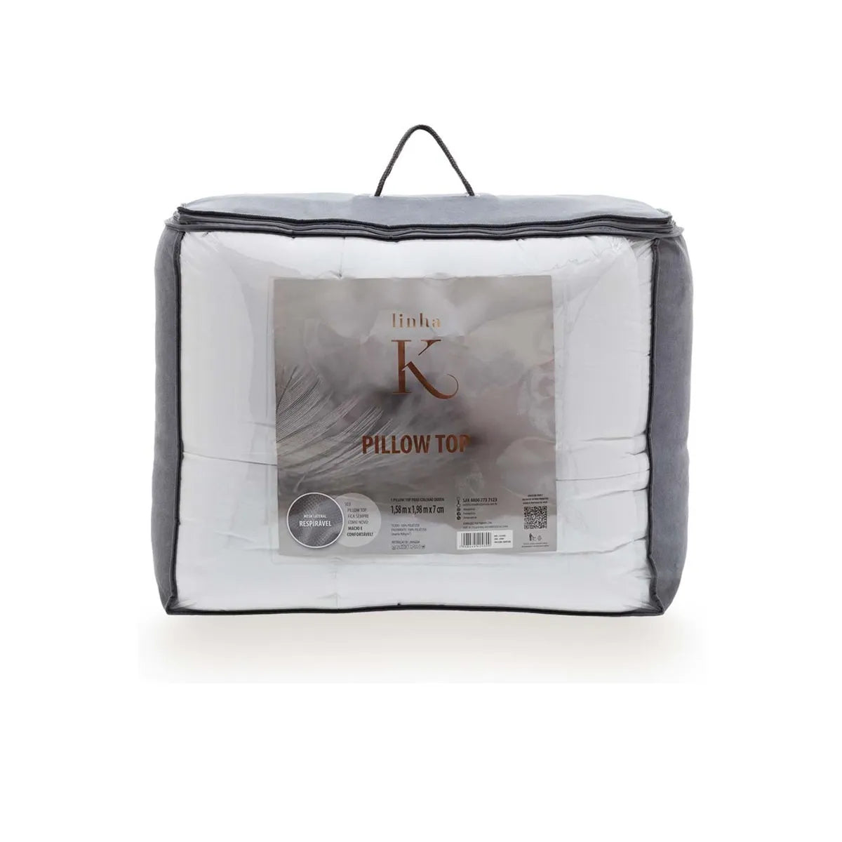 Pillow Top Solteiro Kacyumara Linha K 7cm 0,88m x 1,88m