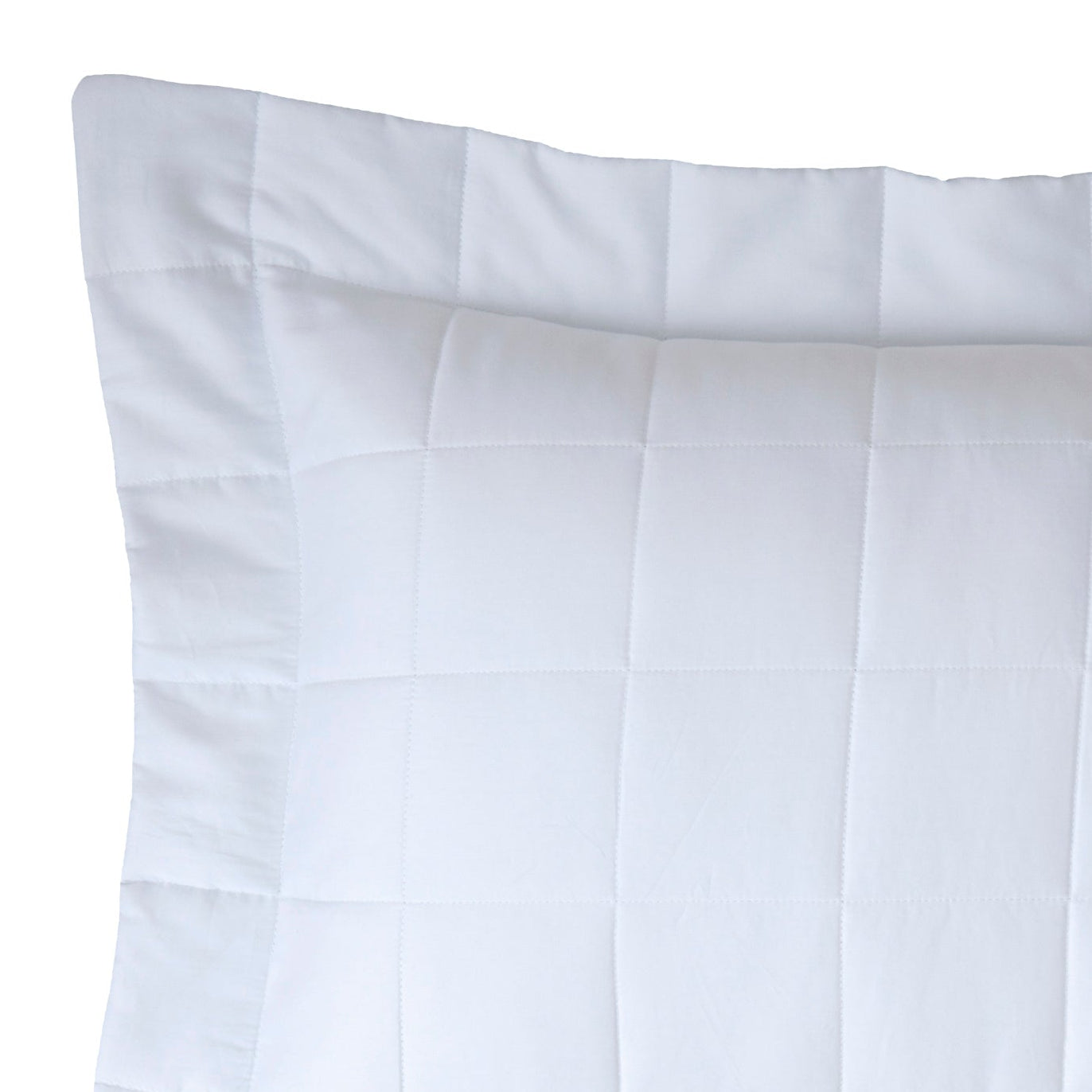 Porta Travesseiro Kacyumara Square Matelassê Branco 50cm x 90cm