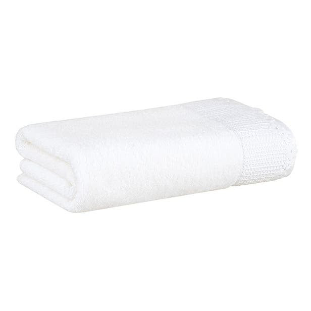 TOALHA ROSTO AYA C/ RENDA BRANCA 48X90CM