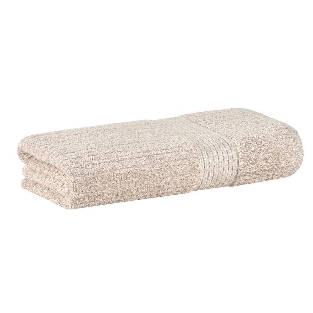 Toalha de Rosto Buddemeyer Fio Penteado Canelado – Taupe – 48cm x 85cm