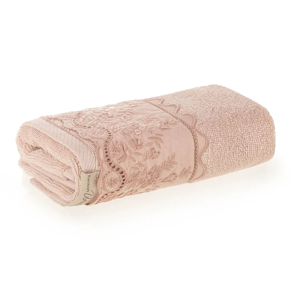 Toalha de Lavabo Karsten Antônia Rosé 100% Algodão 500g/m² 30cm x 50cm