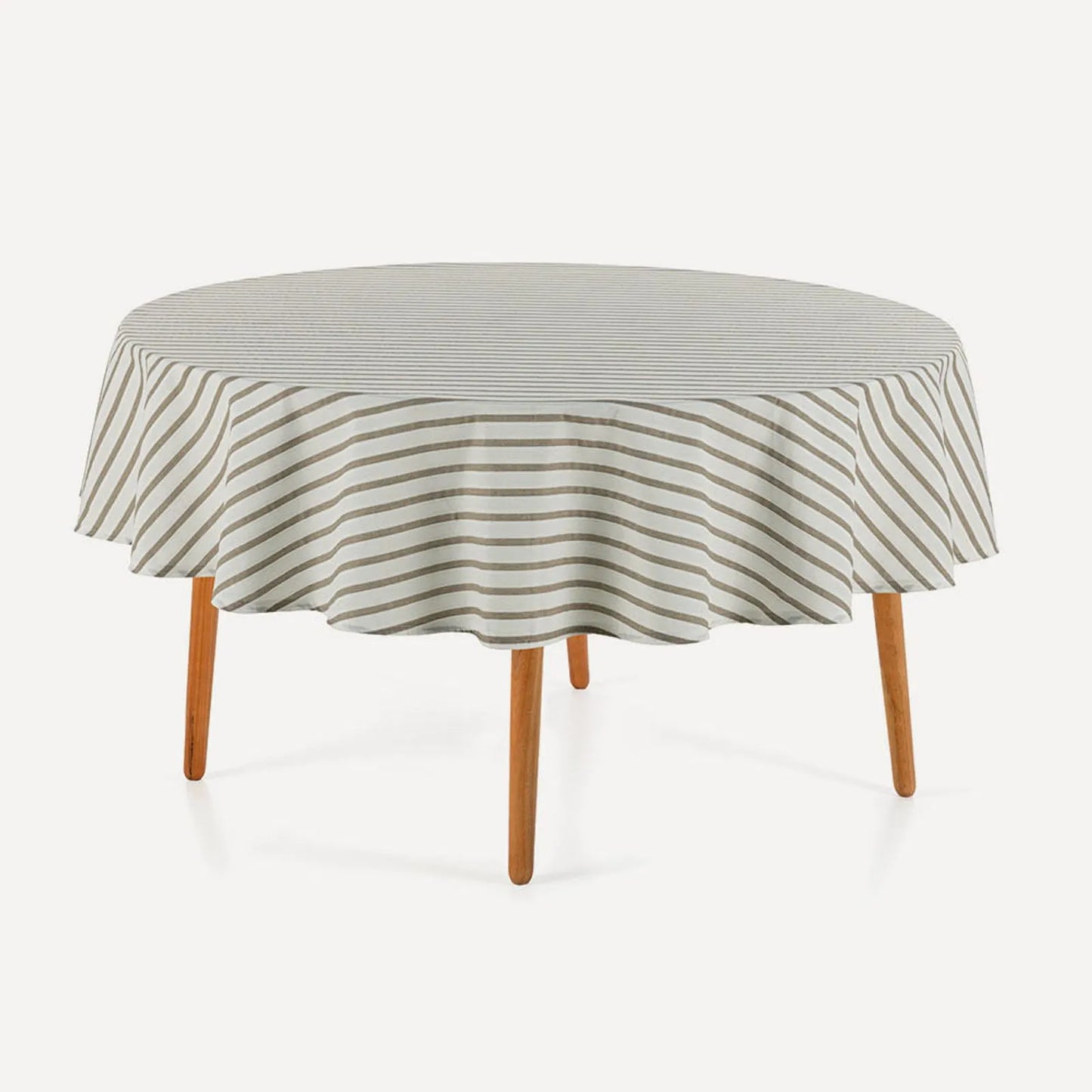 Toalha de Mesa Redonda 6 Lugares Karsten Sempre Limpa Zaira Branco 1,78m