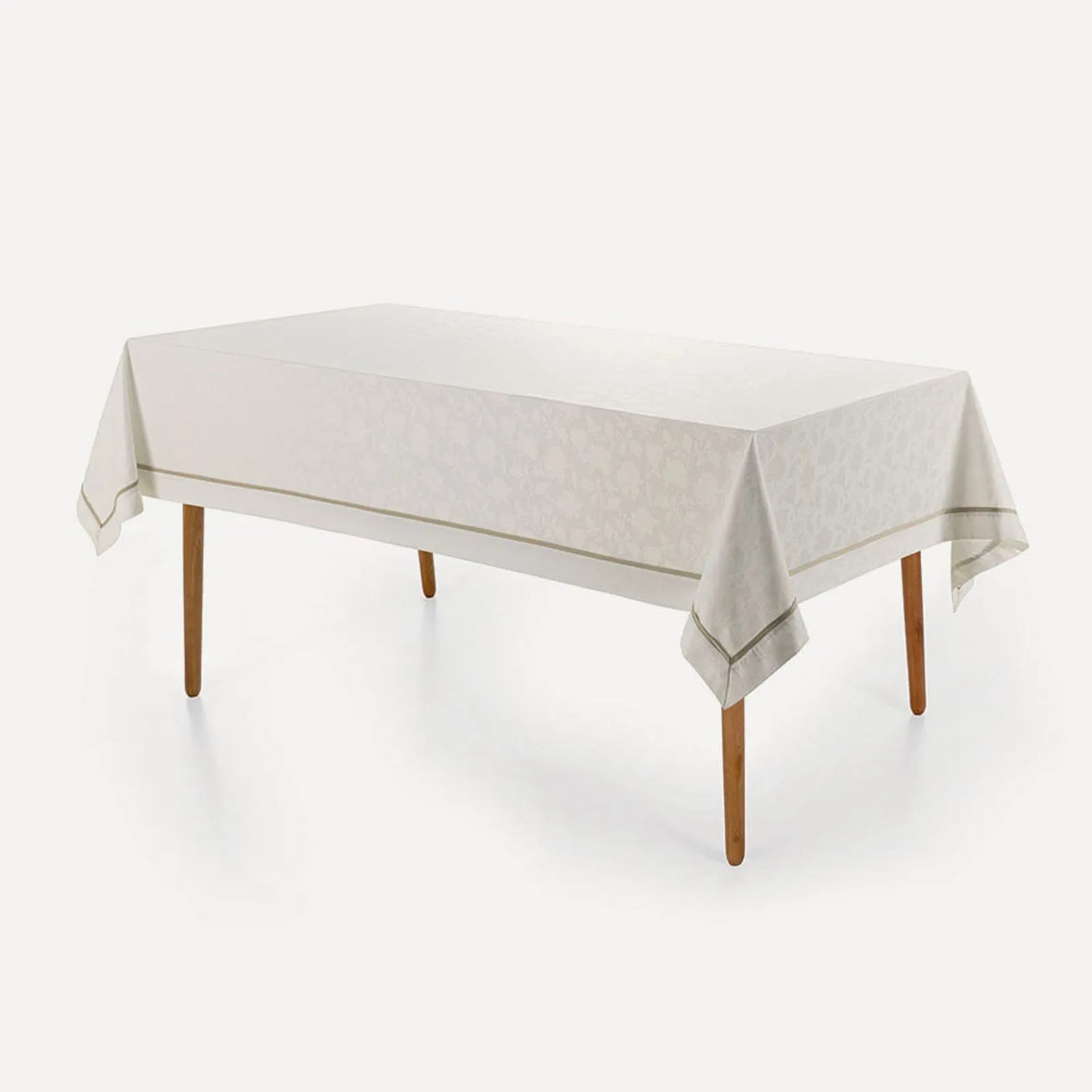 Toalha de Mesa Retangular Karsten Celebra Antoni Branco 8 Lugares 1,65m x 2,70m