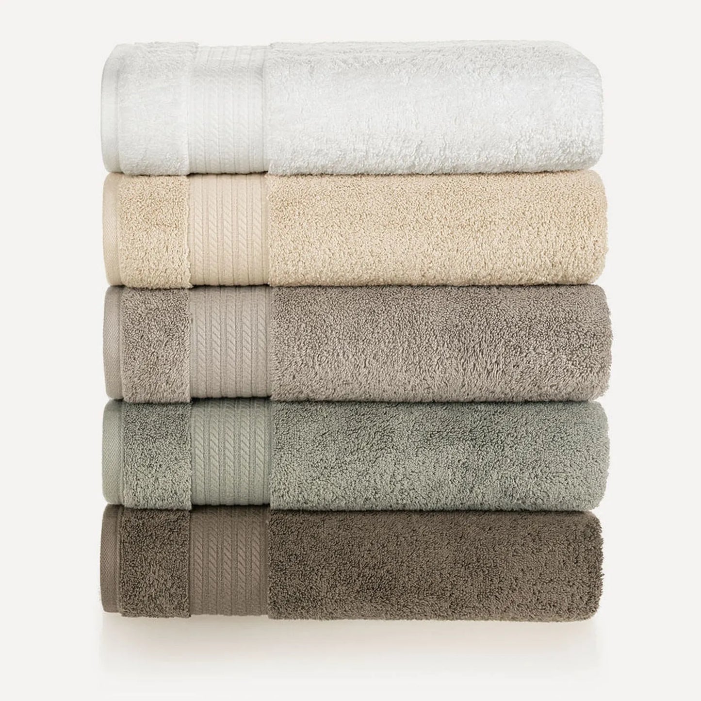 Toalha de Rosto Karsten Magna Gris Fio Penteado 100% Algodão