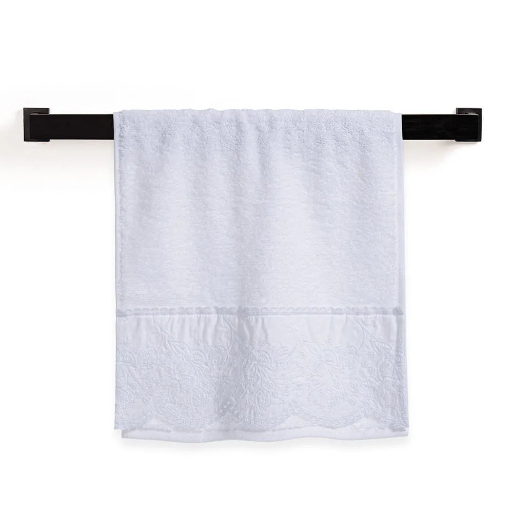 Toalha de Visita Trussardi Raffinato Branco Legno – 30x50cm