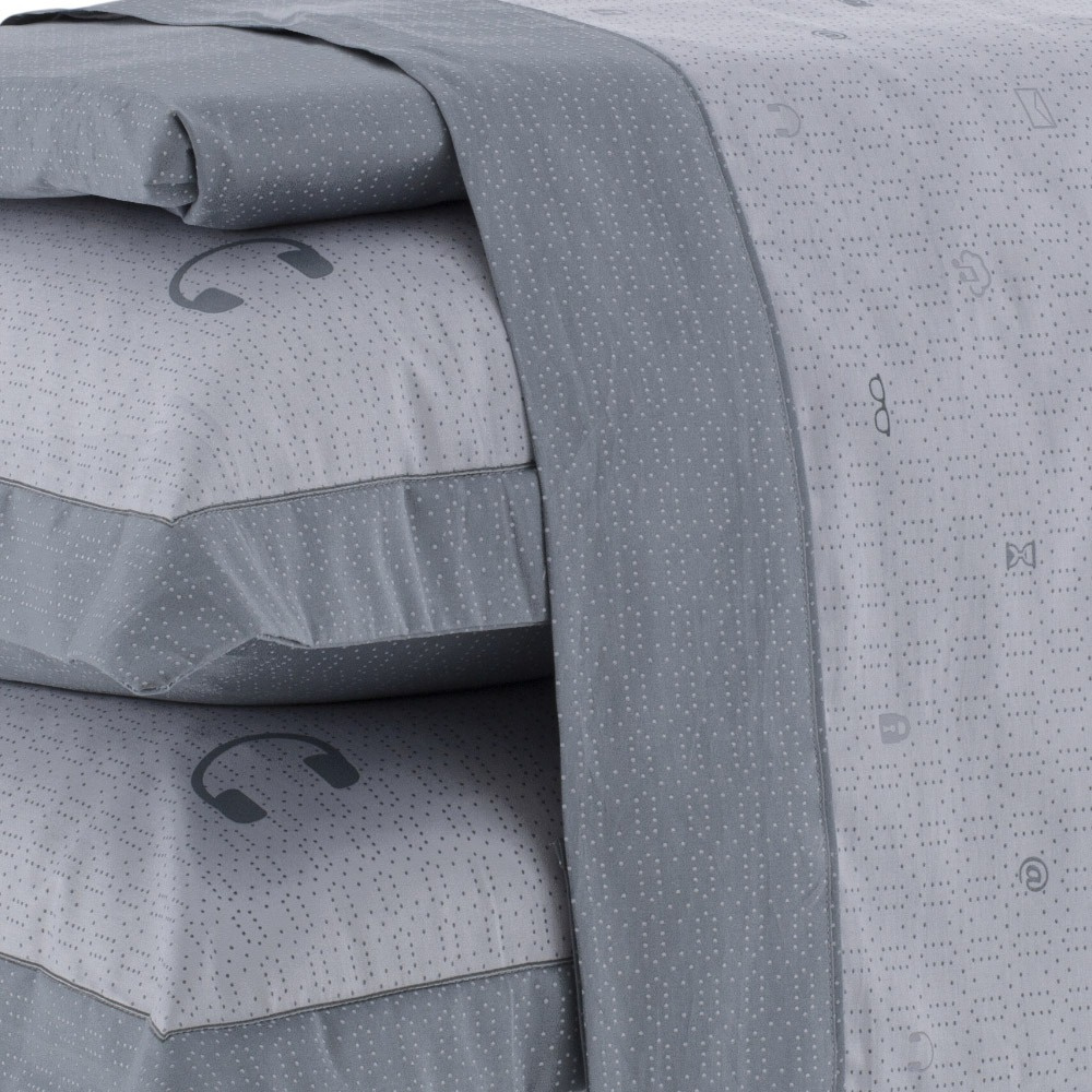 Jogo de Cama Satinee Plus 100% Algodão Solteiro Estampado