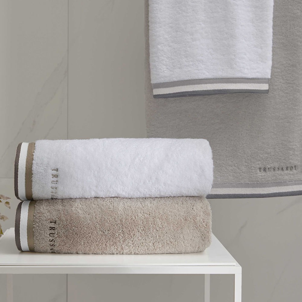 Toalha Banhão Trussardi Montello Branco