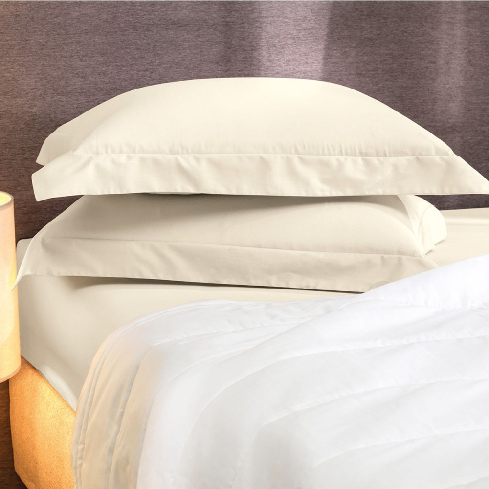 Lençol com Elástico Altenburg Algodão Lux Básico 200 Fios 1,38x1,88x0,30m Cor Bege Caramelo