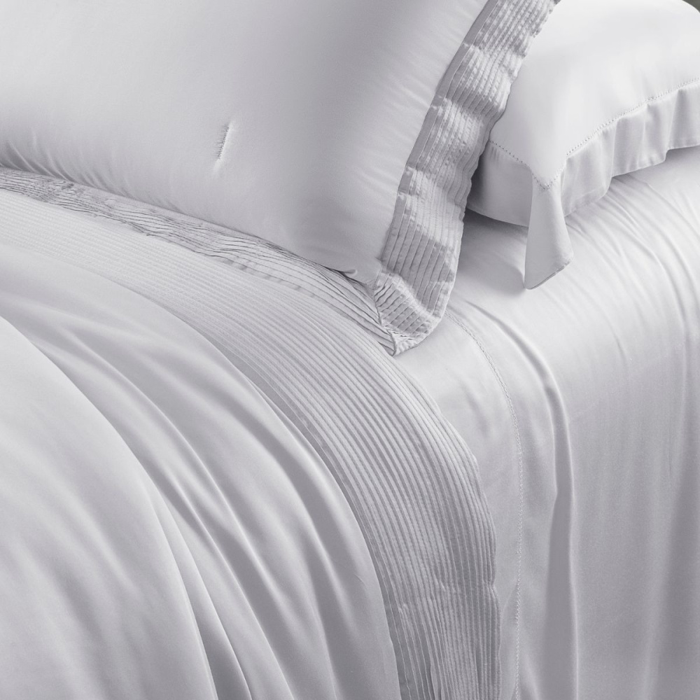 Colcha Bali Bambu 400 Fios Queen Cor Branco