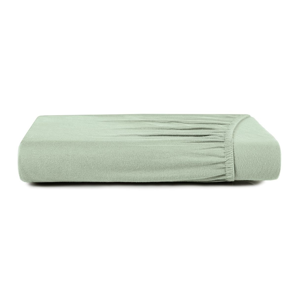 Lençol de Elástico Altenburg Básico 300 Fios 100% Algodão 1,38x1,88x0,40m Cor Verde Agave