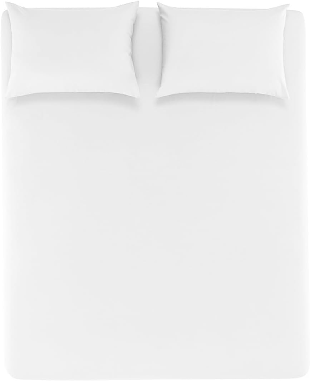 Jogo de Cama karsten Matiza 3 Peças 100% Algodão Queen Branco