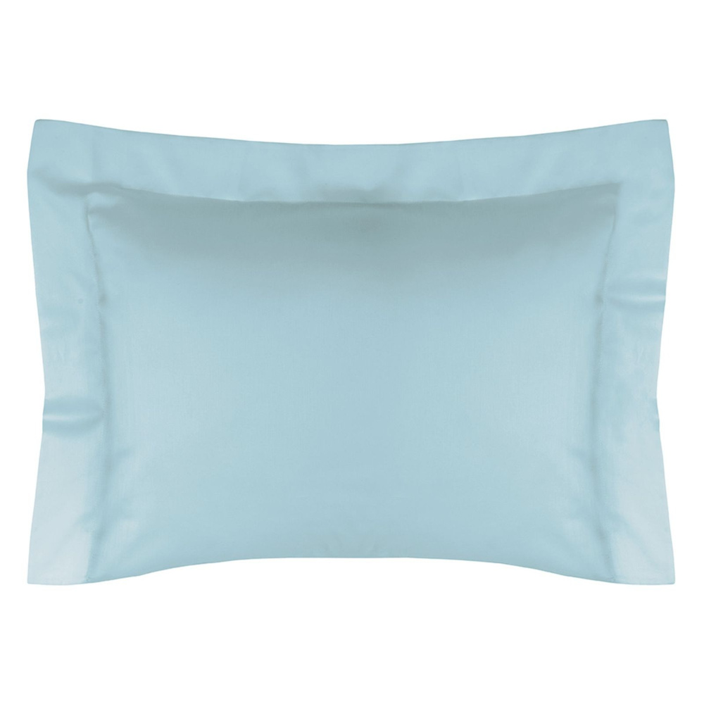 Fronha Altenburg Algodão Lux Avulsa 200 Fios com 3 Abas de 7cm 50x70cm Cor Azul Etienne