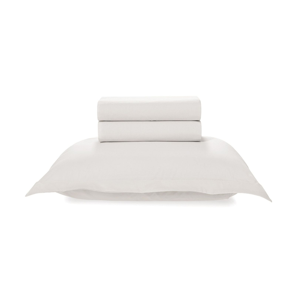 Jogo de Cama Karsten Tom 3 Peças 180 x 250cm Solteiro Branco