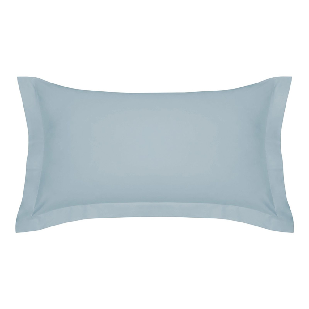 Fronha Altenburg Algodão Lux Avulsa 200 Fios com 3 Abas de 7cm 50x90cm Cor Azul Etienne