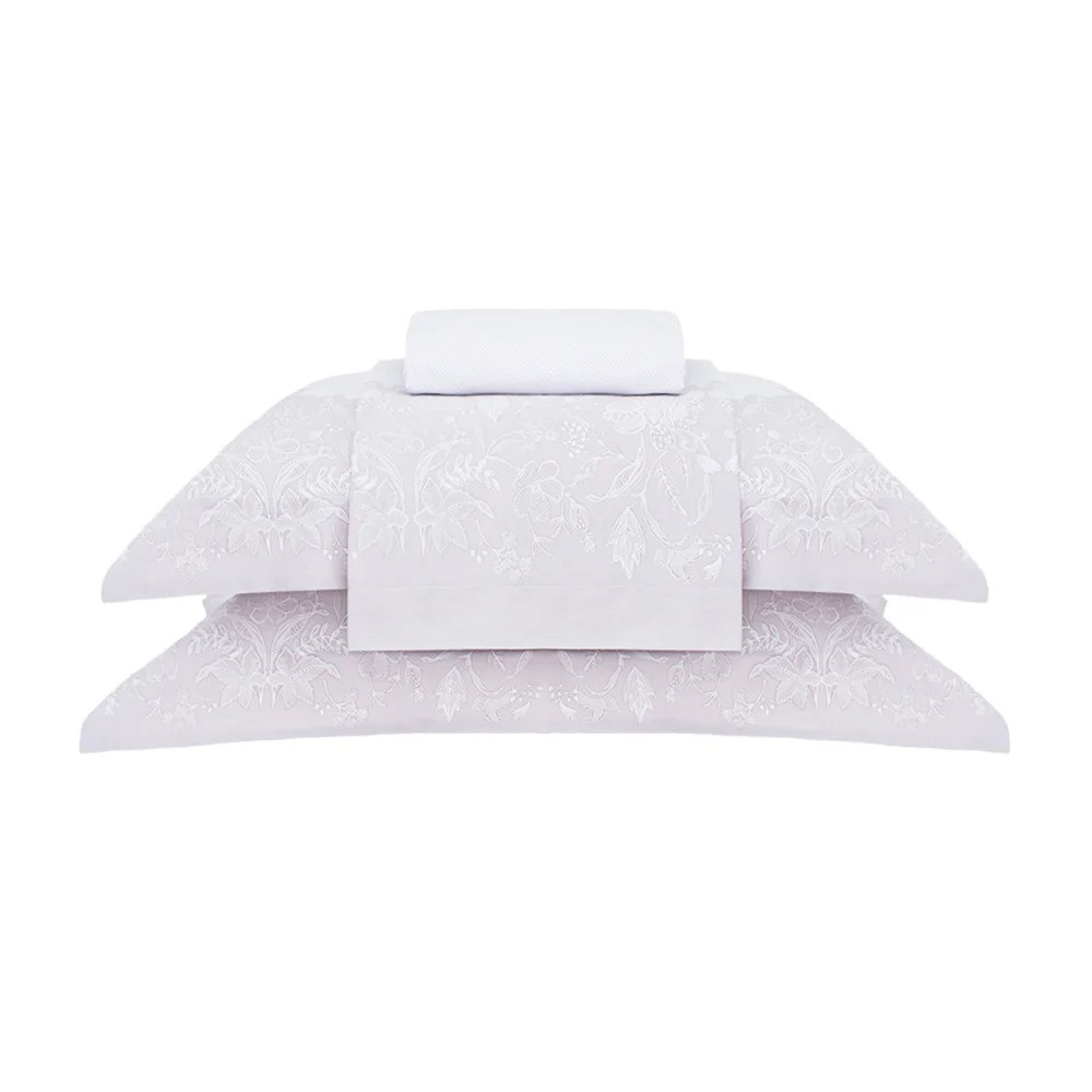 Jogo de Cama Buddemeyer Cetim Bud Vision Amelie 300 Fios 100% Algodão Casal Cor Rosa