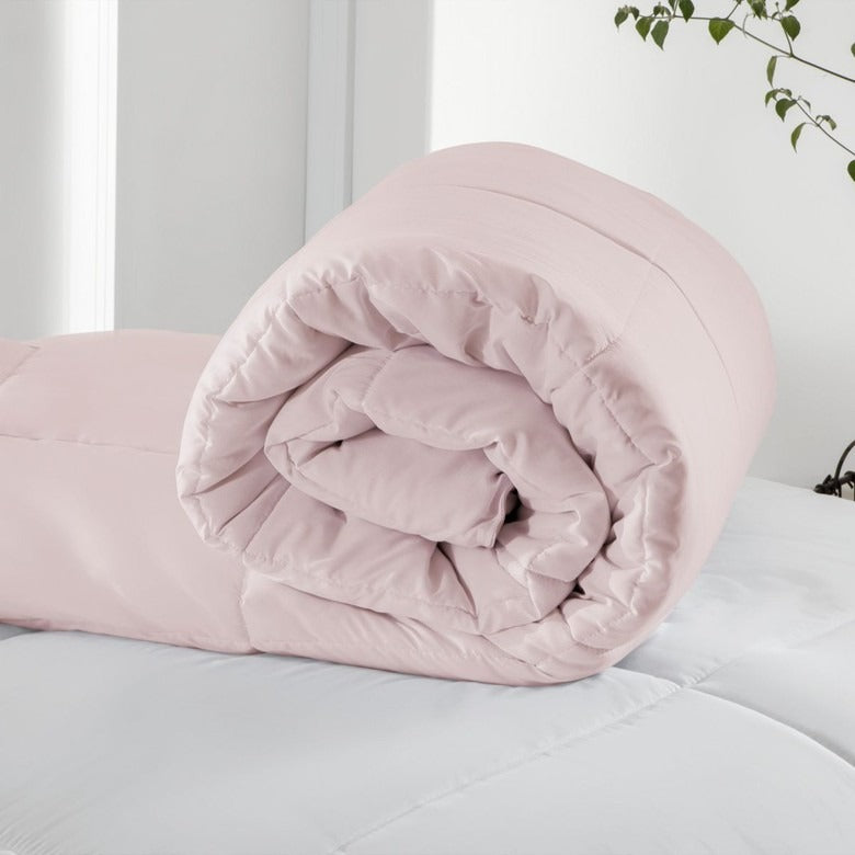 Edredom Queen Kacyumara Toque de Pétalas Rosê