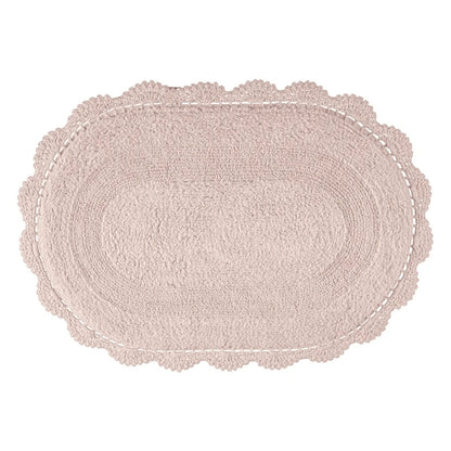 Tapete Kacyumara Crochê Oval 50x80cm Inrose