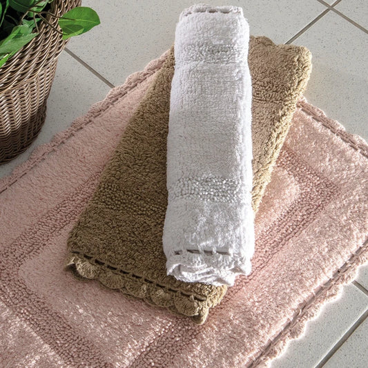 Tapete Kacyumara Crochê Retangular 60x1,20m Branco