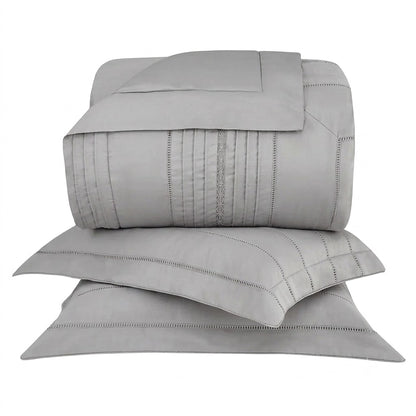 Kit Colcha Prestigé Cinza Steel Buddemeyer Luxus King