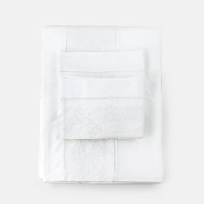 Capa Duvet com Fronhas Blue Gardenia King Muguet Blanc 400 Fios