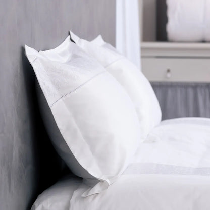 Capa Duvet com Fronhas Blue Gardenia King Muguet Blanc 400 Fios