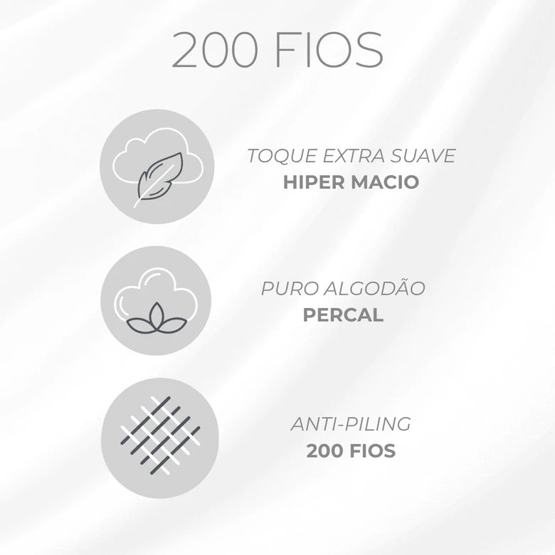 Jogo de Cama Kacyumara Chambret Casal Azul Marinho 200 Fios Tinto