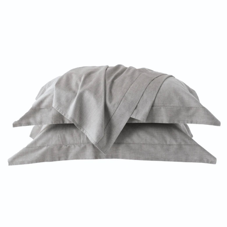 Jogo de Cama Kacyumara Chambret Queen Silver  200 Fios Tinto