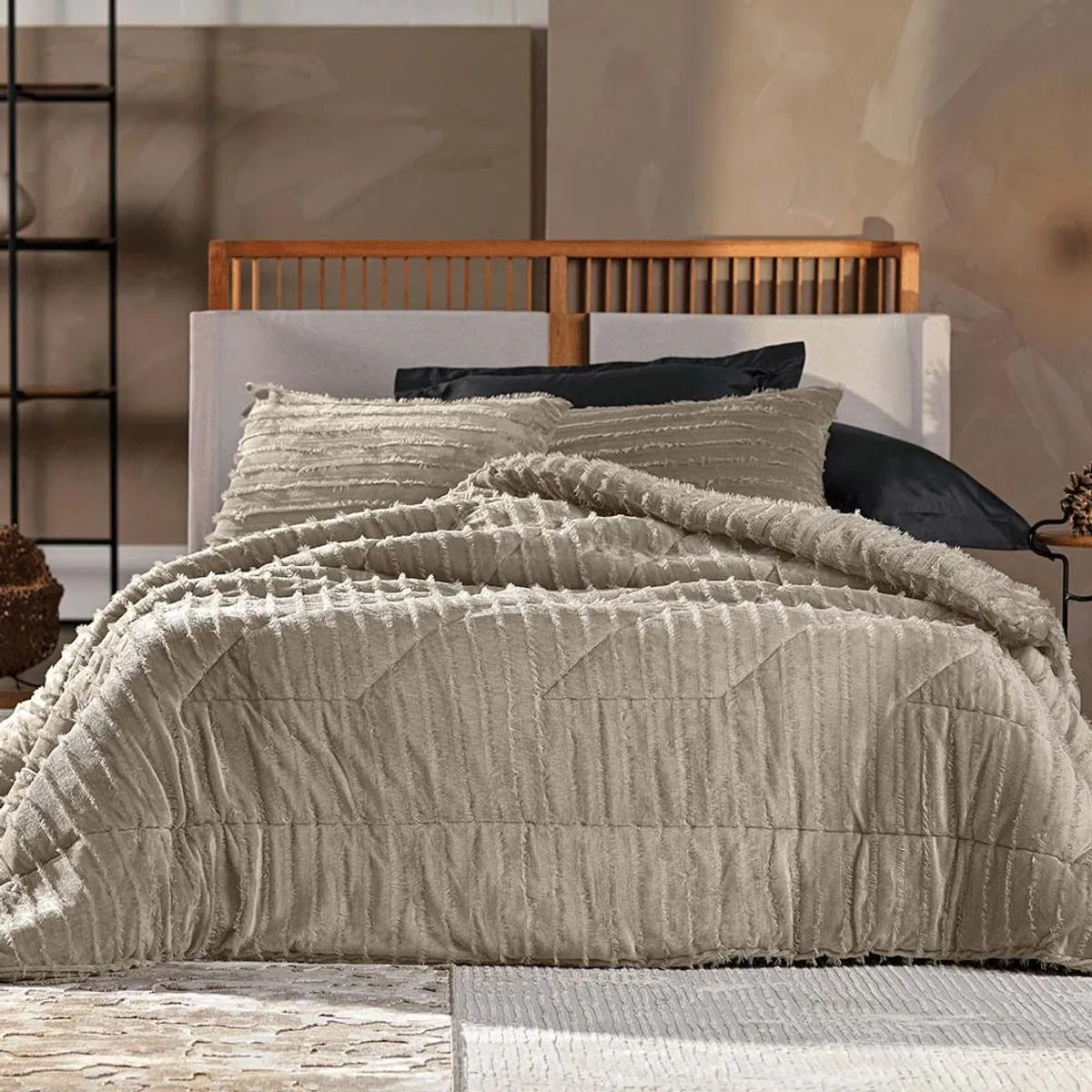 Edredom Queen Altenburg Blend Luxo Plush Nobre Boho