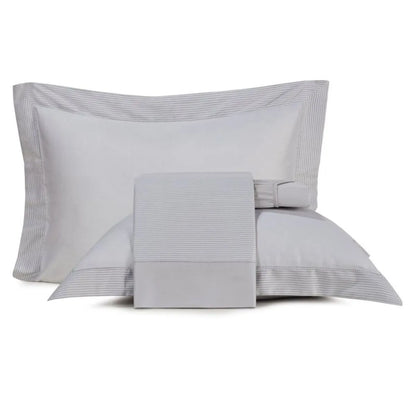 Jogo de Cama Altenburg Sublime Gris King Cetim 300 Fios 100% Algodão 2,50x2,80m