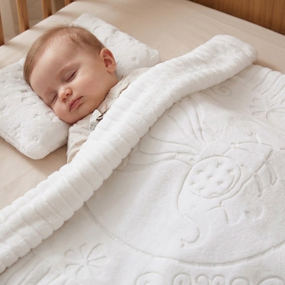 Cobertor Jolitex Relevo Touch Texture Branco 80x1,10cm